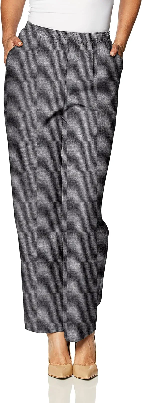 Alfred Dunner Women's Pull-On Straight-Leg Pants