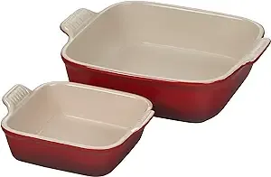 Le Creuset Set of 2 Heritage Square Dishes