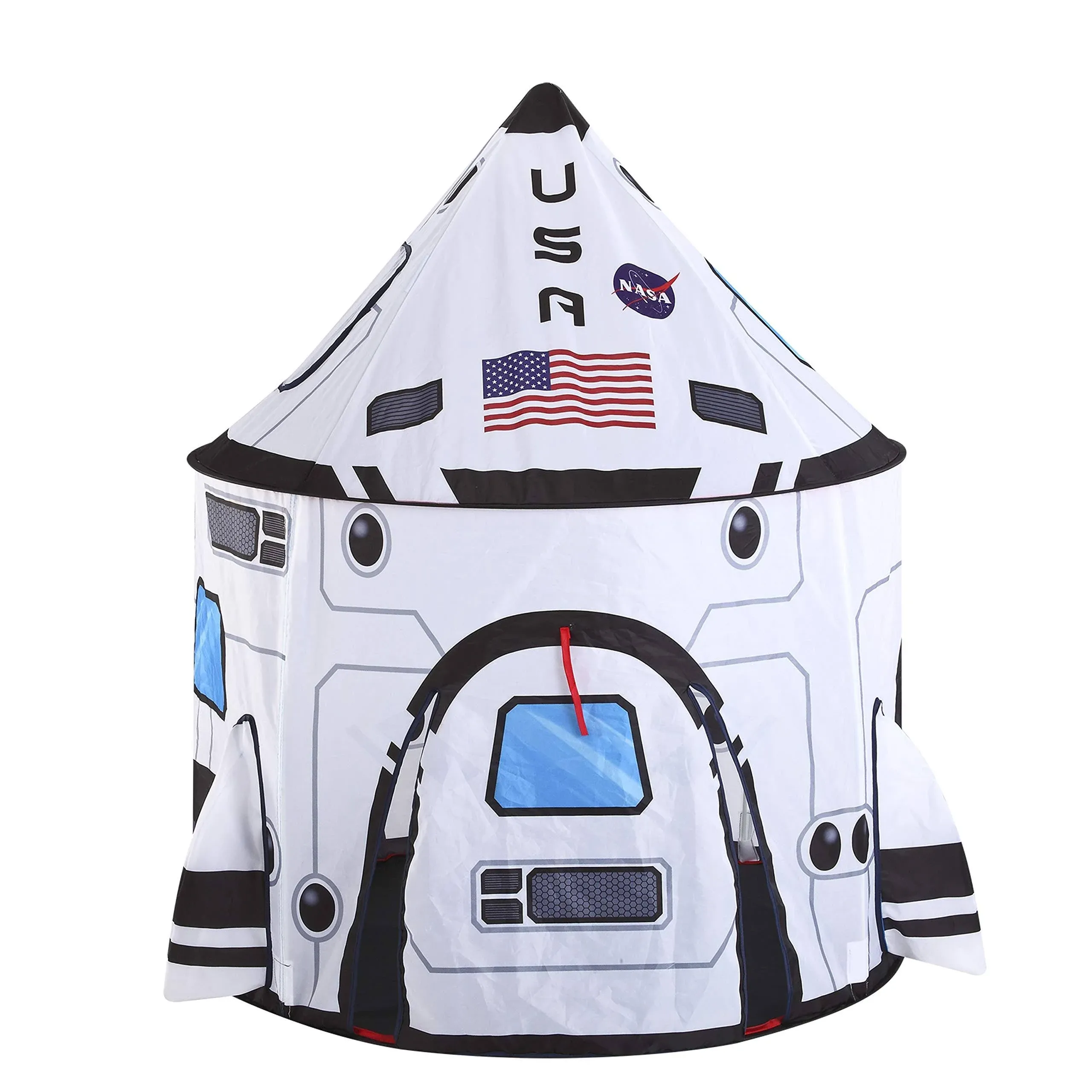  Rocket Ship Play Tent Pop up Play Tent Kids Indoor Outdoor Spaceship 