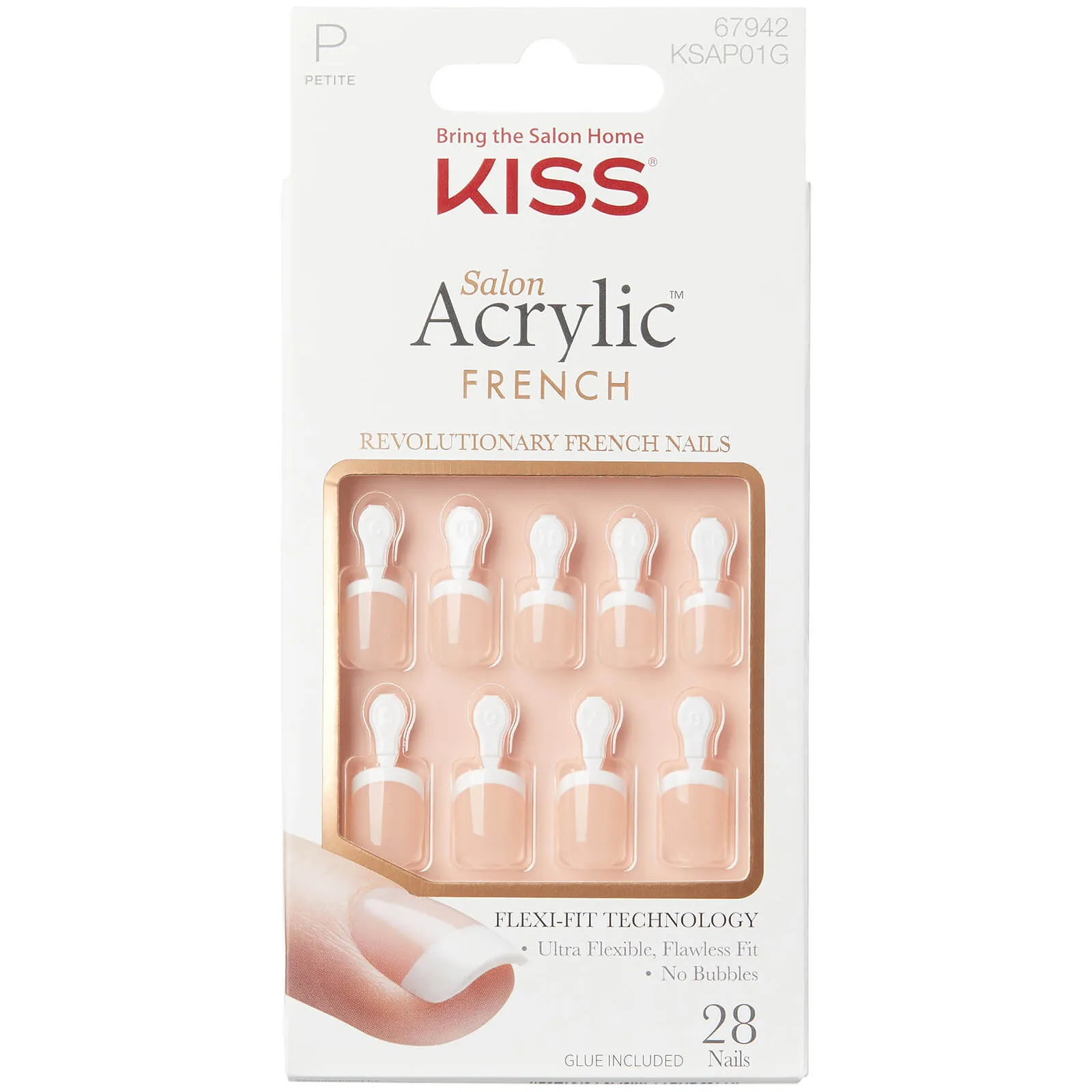 Kiss Nails Salon Acrylique Petite – Crush Hour, 1 pièce