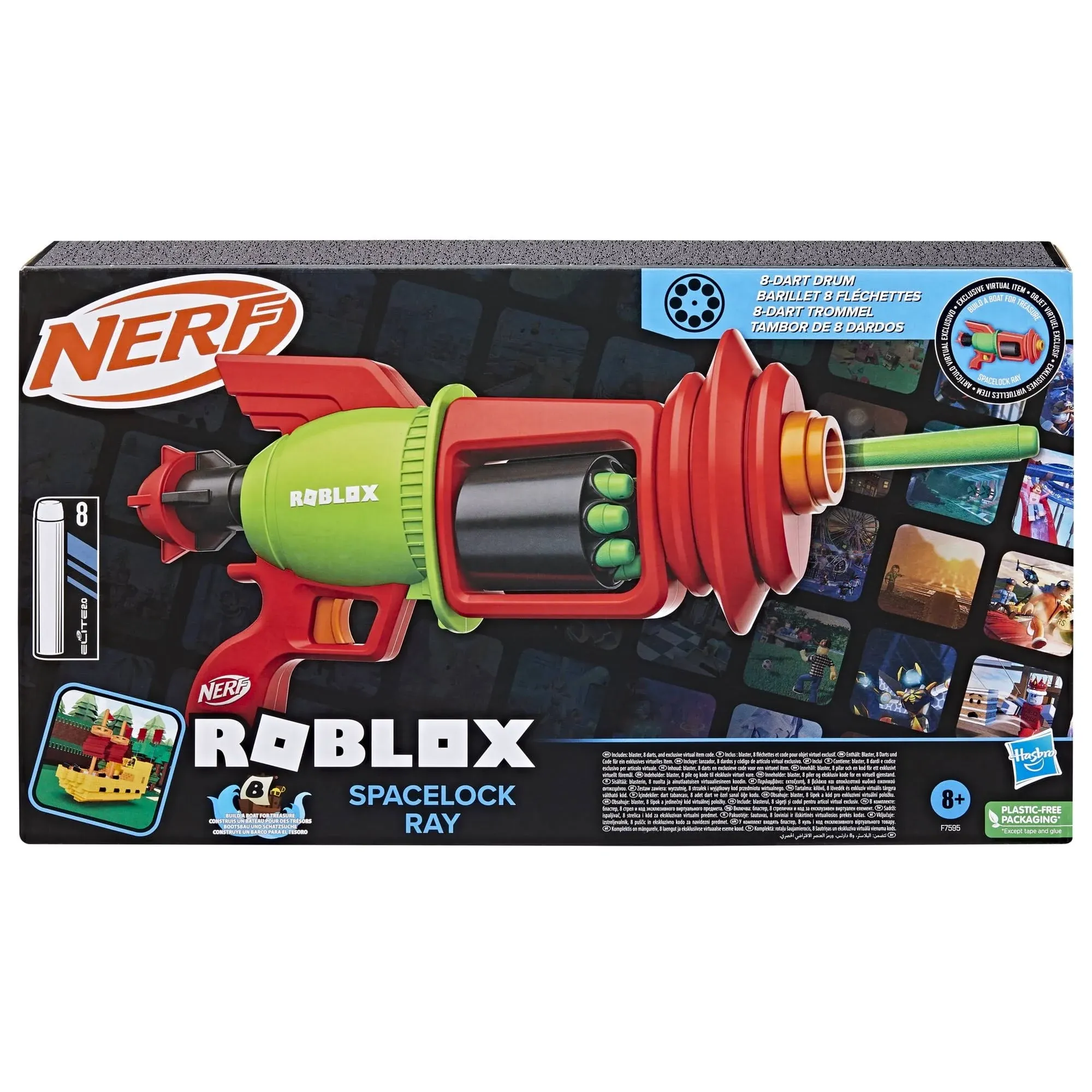 Nerf Roblox Build A Boat for Treasure: Spacelock Ray Blaster