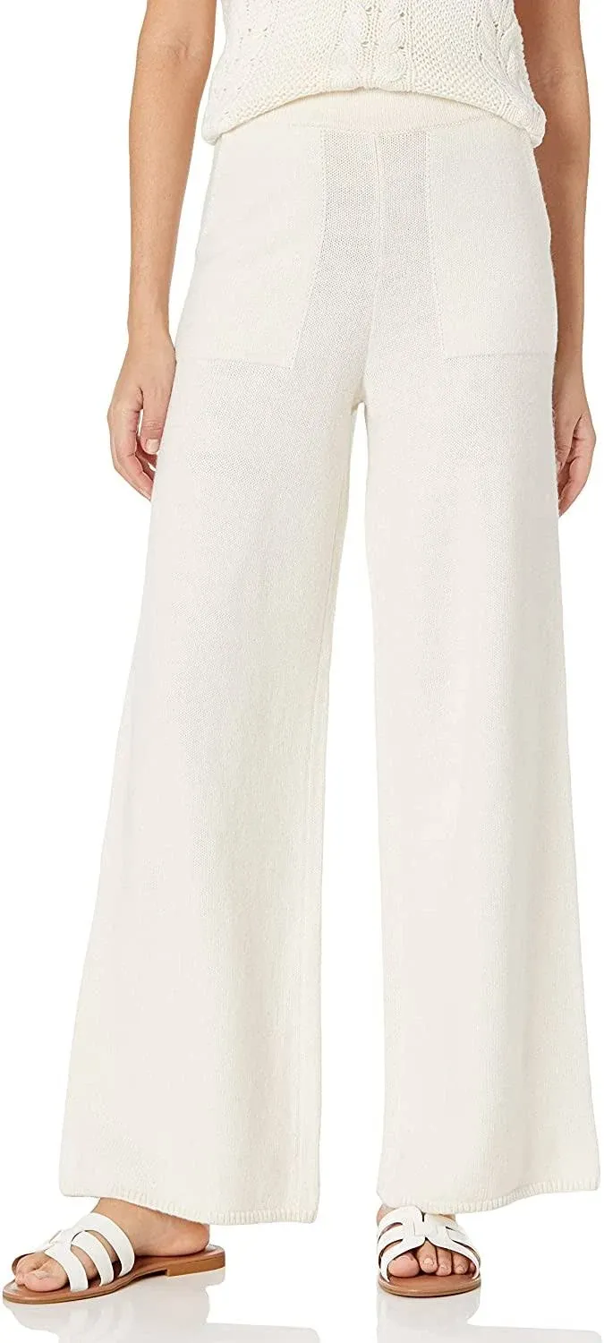 The Drop Women's Cynthia Wide Leg Sweater Pant