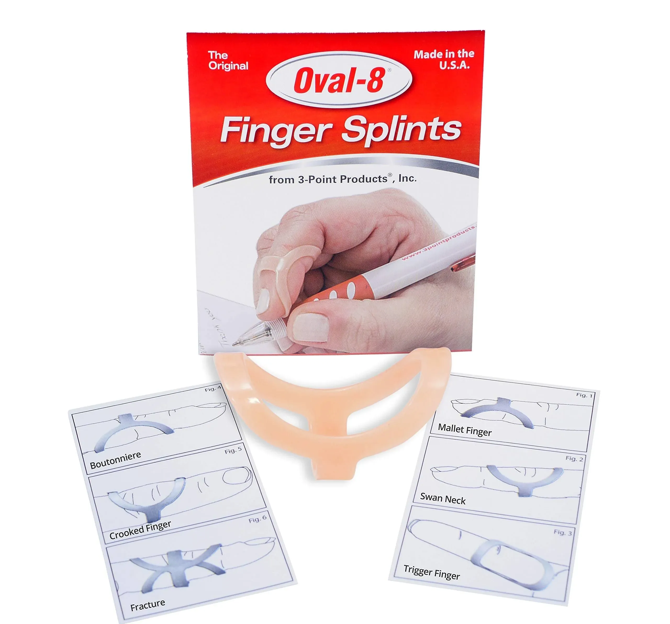 3-Point Products Oval-8 Finger Splints, 5