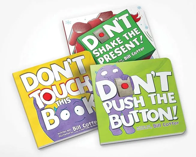 Don't Push the Button Gift Set: Interactive Storytime Books for Toddlers [Book]