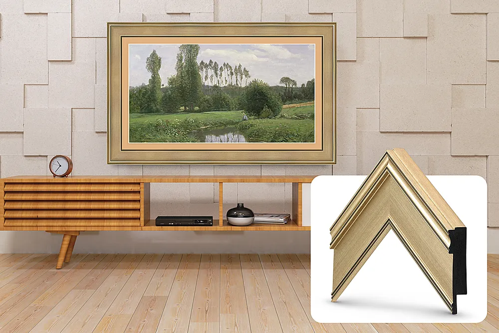 Deco TV Frames - Premiere Bezel for Samsung the Frame TV - 43" - Champagne