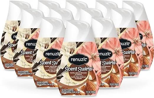 Renuzit Adjustables Air Freshener, Vanilla, Apricot Blossom & Almond, 7 oz Solid ...