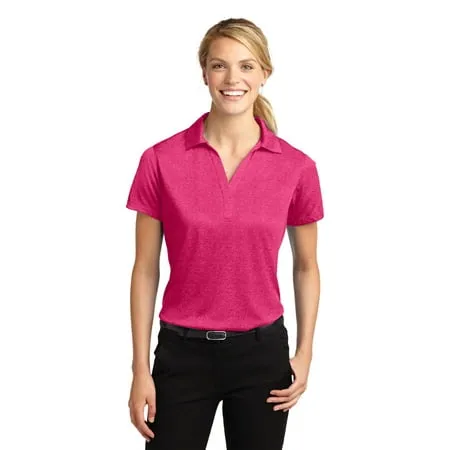 Sport-Tek Ladies LST660 Heather Contender Polo