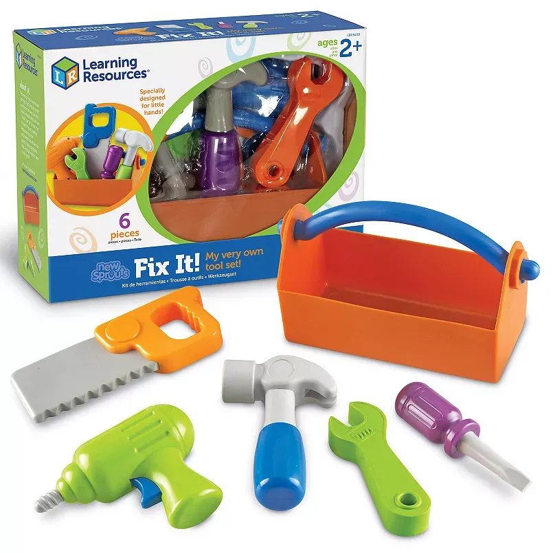 Learning Resources New Sprouts Fix It! My Very Own Tool Set, Multi