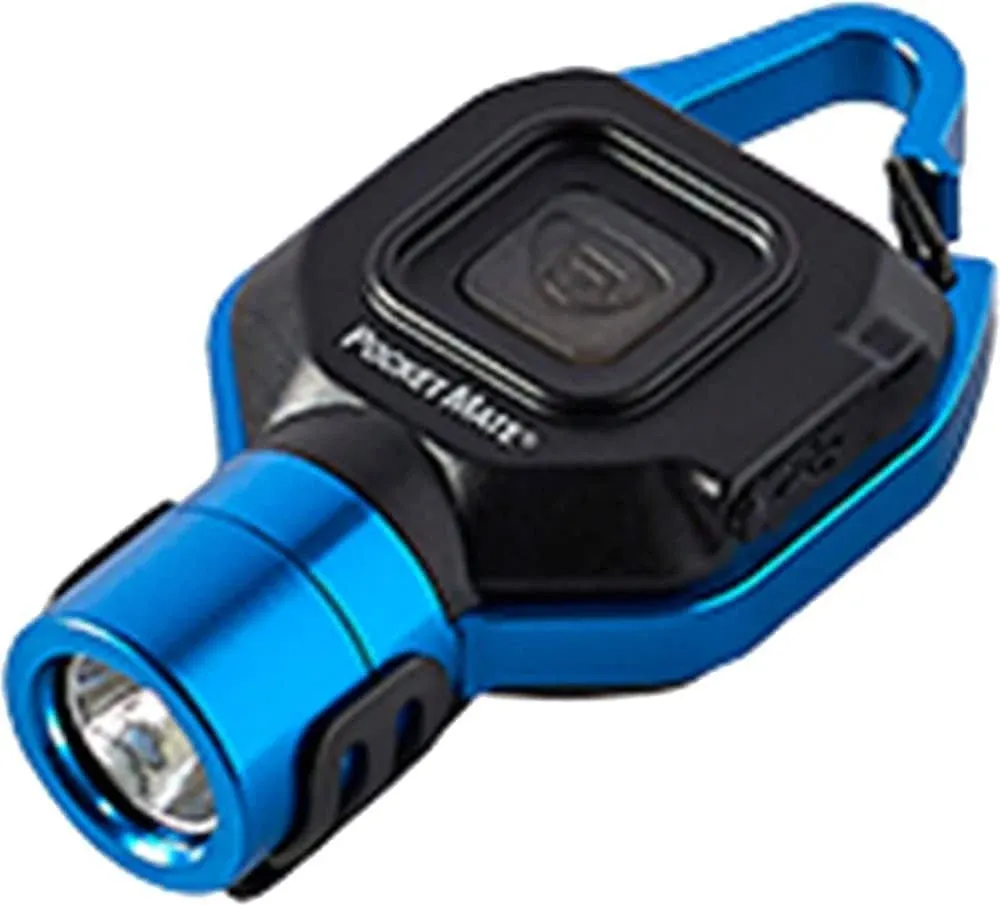 New Streamlight USB Rechargeable &#034;Pocket Mate&#034; Keychain Flashlight, Blue #73302