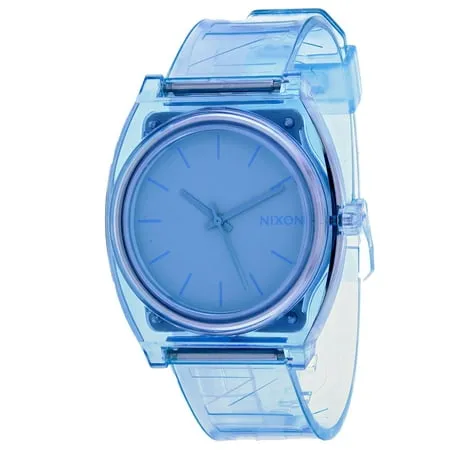 Nixon A1193143 Unisex Time Teller P Blue Dial Rubber Strap Watch