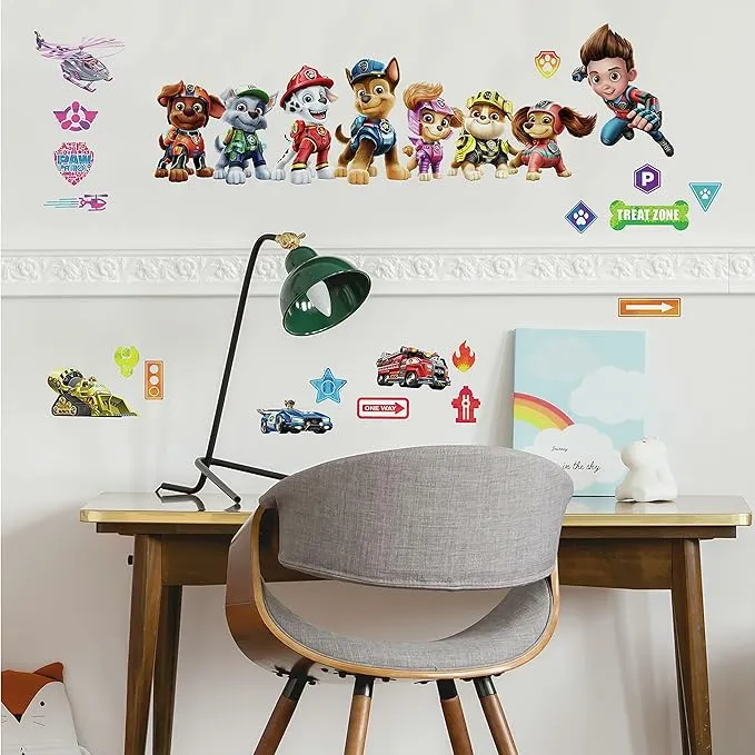 RoomMates Paw Patrol Movie Peel and Stick Wall Decals