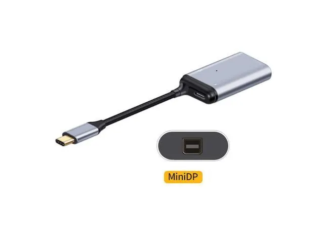 Cablecc USB-C Type C to Displayport Monitor Converter Adapter 4K 2K 60hz with Female PD Power Port