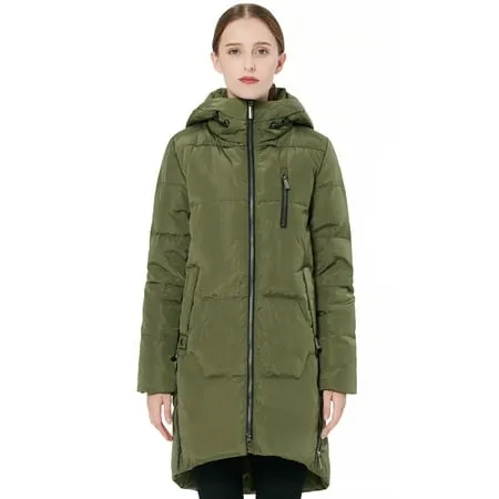 Orolay Women s Stylish Down Jacket Winter Coat Hooded Parka