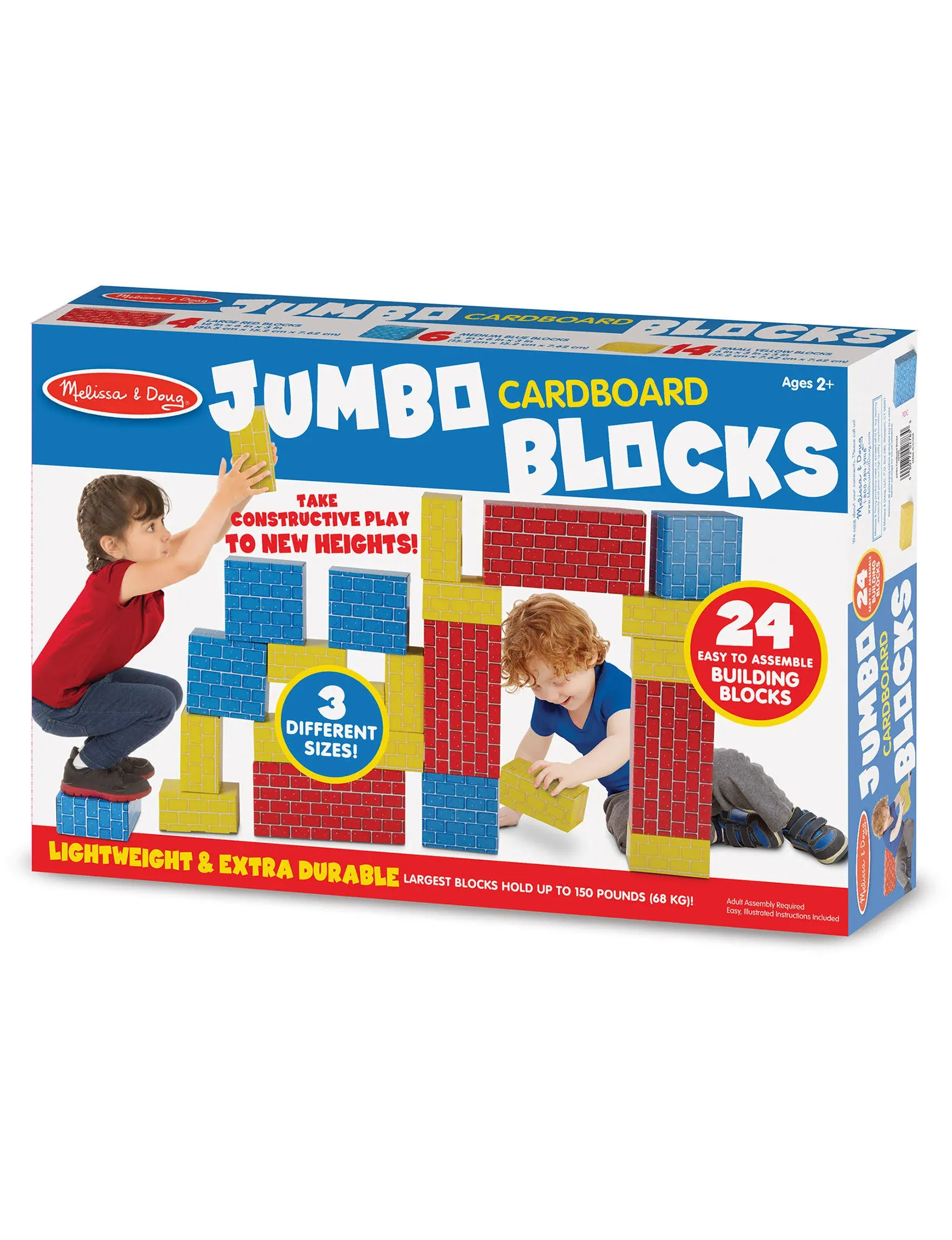 Melissa & Doug 24-Pc. Jumbo Cardboard Blocks