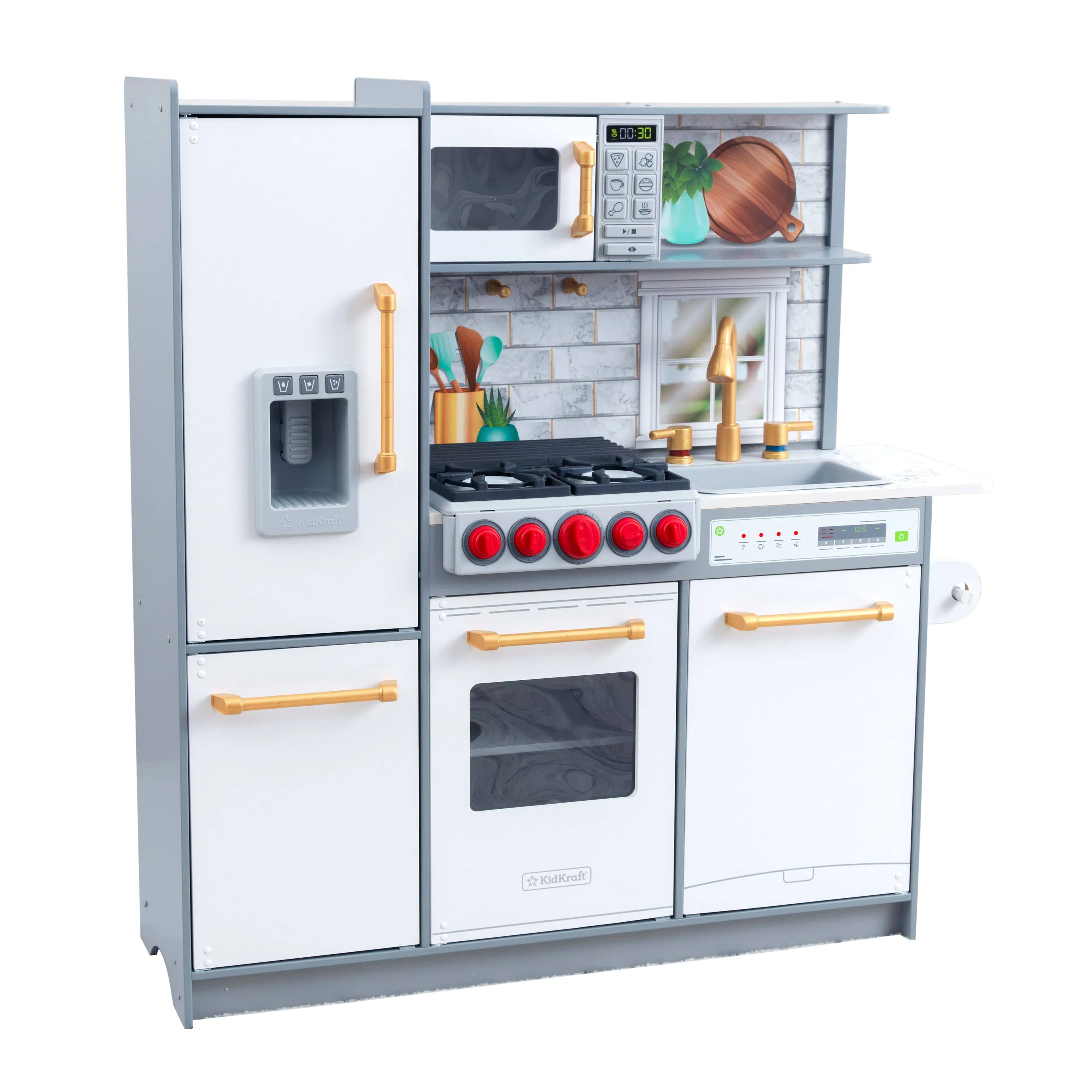 KidKraft Uptown Elite White Play Kitchen With EZ Kraft Assembly™