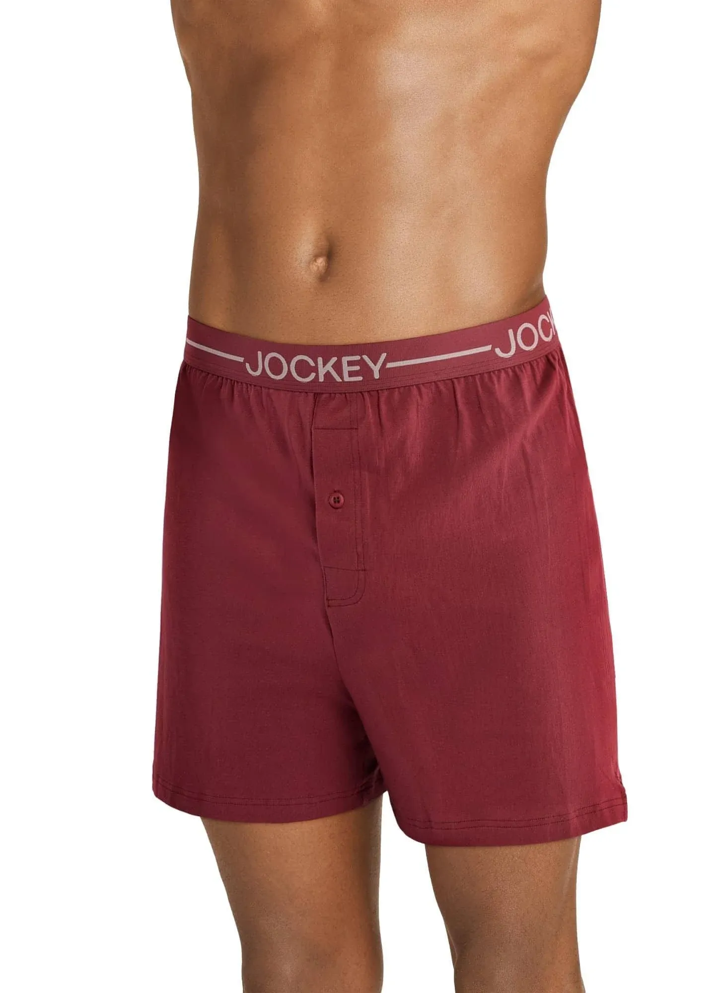 Jockey Men's Underwear Organic Cotton Stretch 4" Boxer