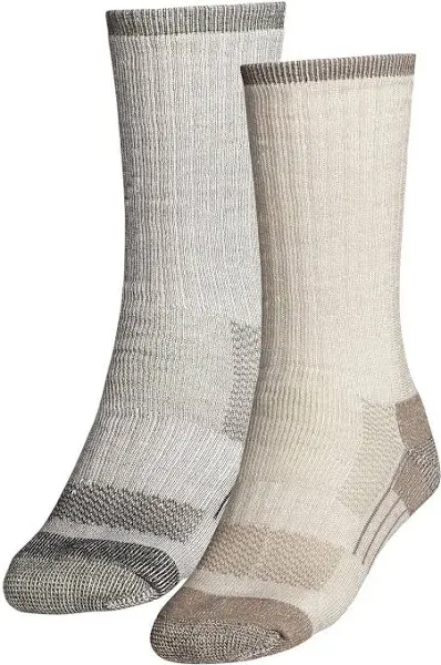 Alpine Design Merino Hiker Socks - 2 Pack, Men's, Large, Chocolate Brown