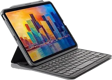 ZAGG Detachable Case and Wireless Keyboard for Apple iPad Pro 12.9, Multi-Device Bluetooth Pairing, Backlit Laptop-Style Keys, Apple Pencil Holder, 6.6ft Drop Protection (Charcoal)