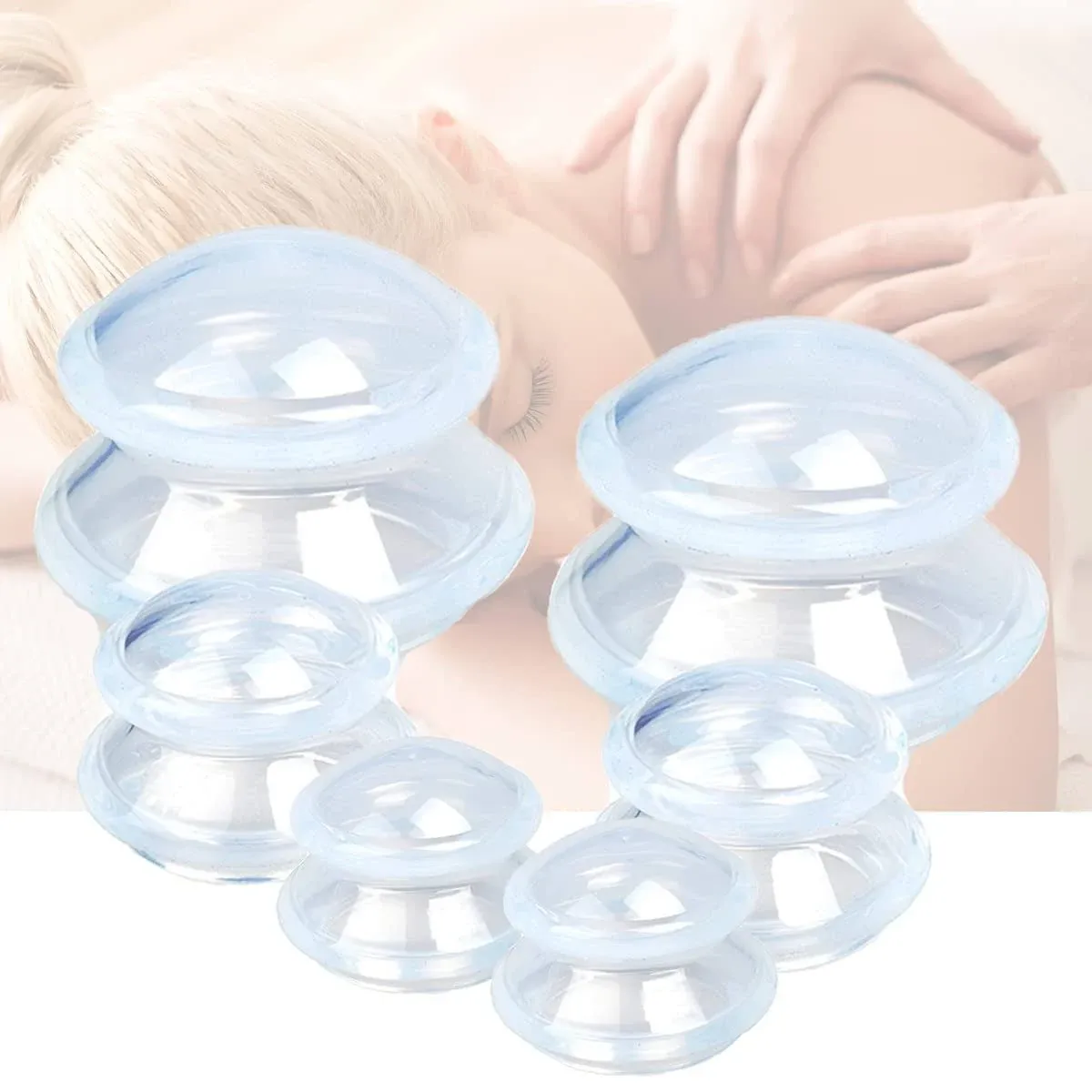 6 Sizes Cupping Therapy Set-Profession<wbr/>al Cupping Therapy Studio and Household 