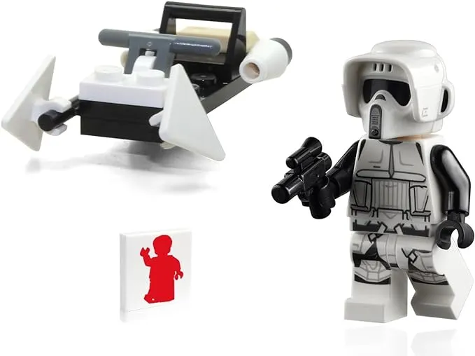 LEGO Star Wars The Mandalorian Minifigure - Imperial Scout Trooper with Blaster and Speeder Bike 75292