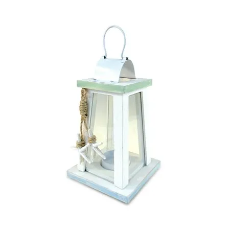 Wooden Candle Lantern 4.3x4.3x4.3 Inches - Wooden Candle Holder - Rustic Candle ...