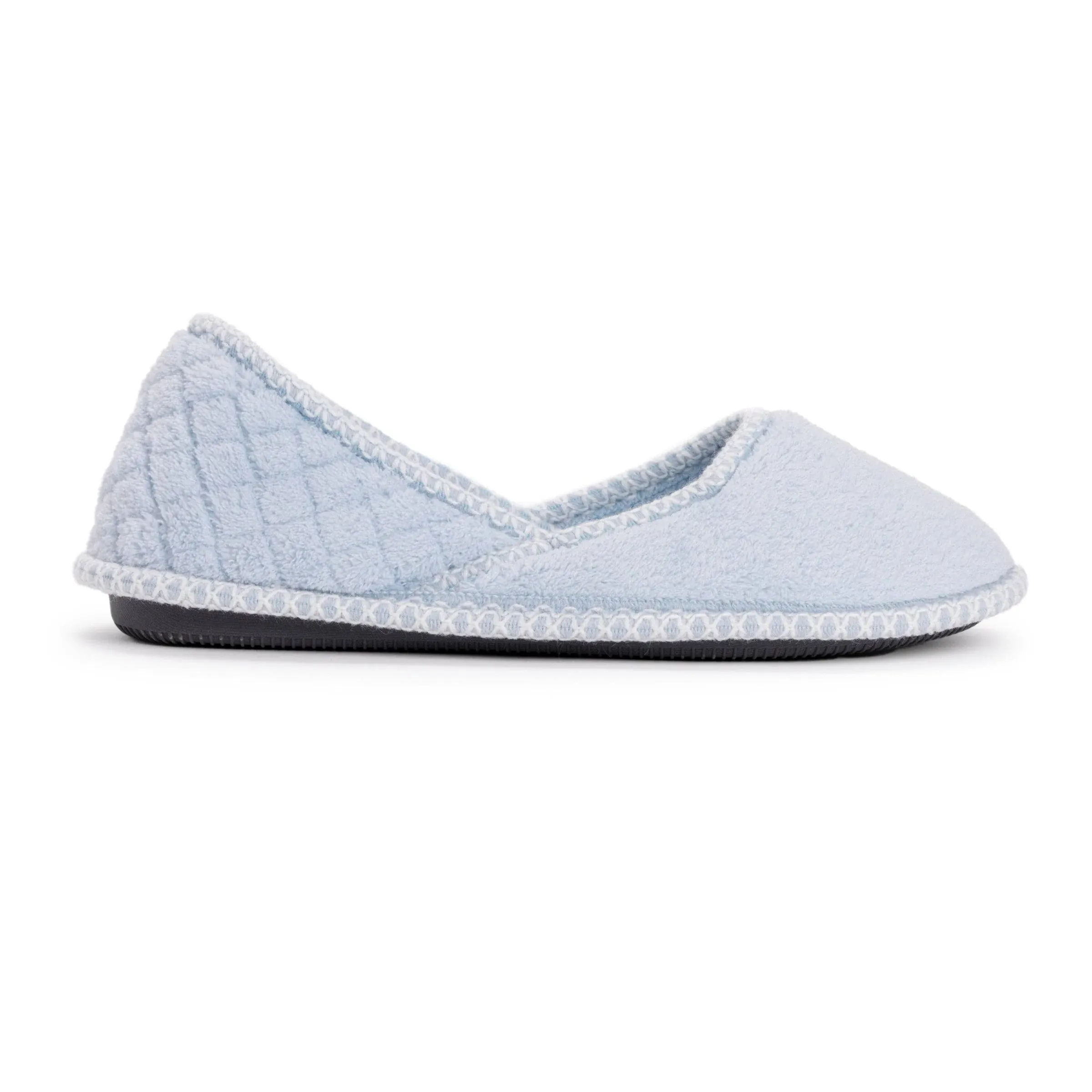 Muk Luks Women's Beverly Slip-On Washable Slipper - Freesia Blue , L (9-10)