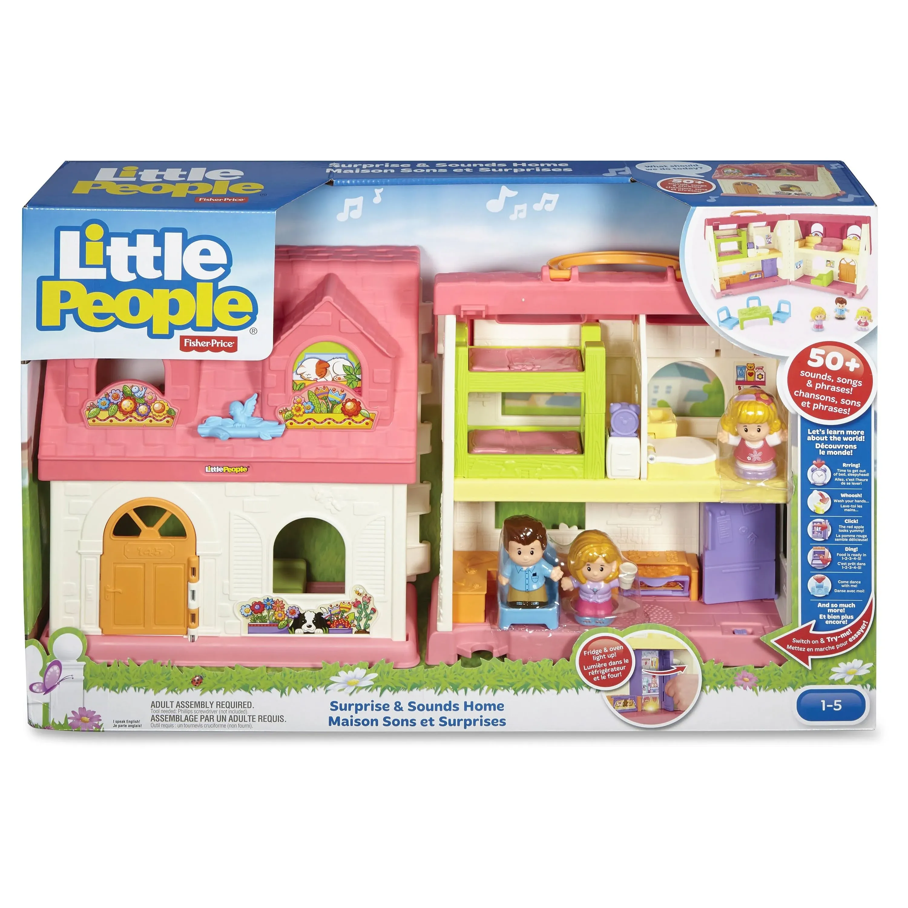 New Fisher Price Little People Surprise & Sounds Home Doll House 1-5 Years NIB