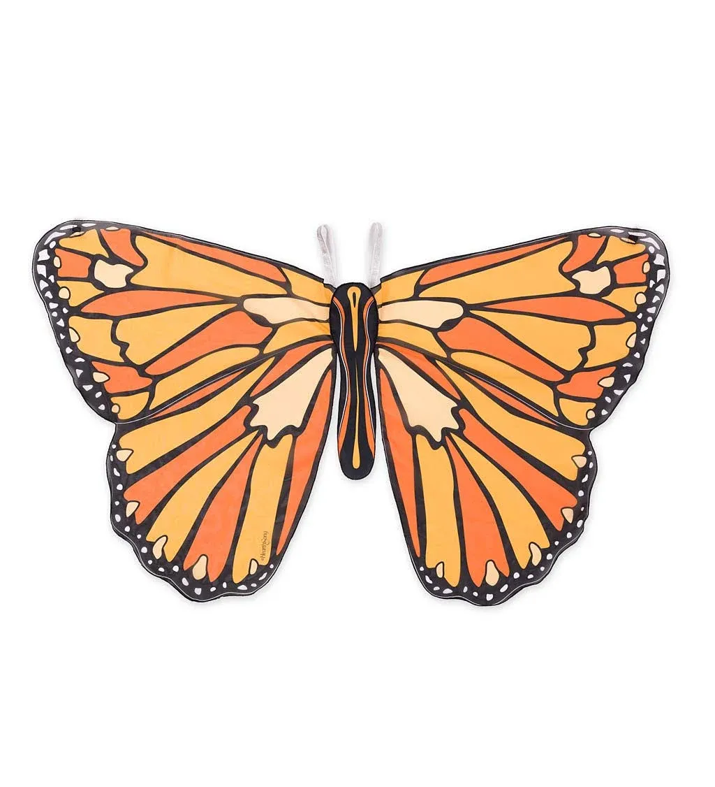 HearthSong Colorful Butterfly Wings - Orange