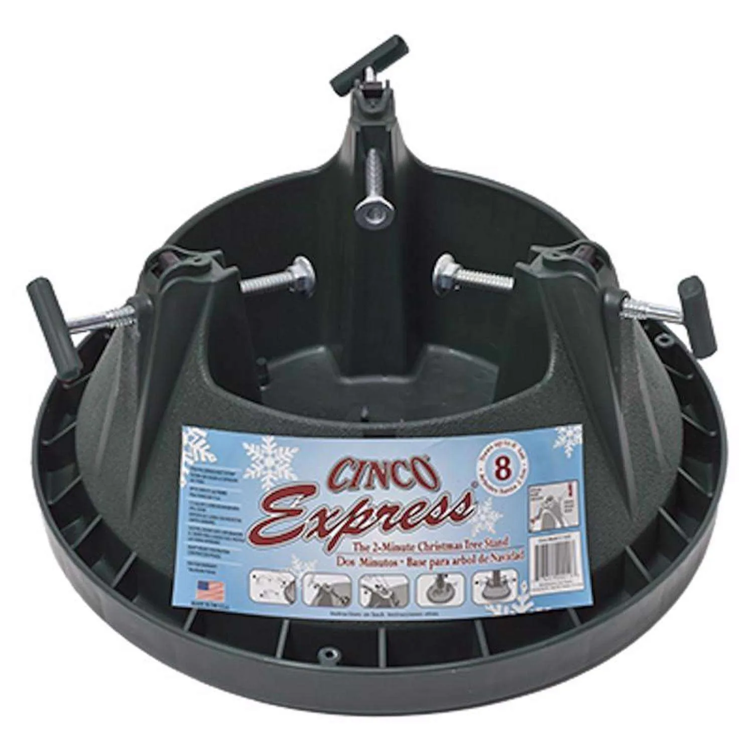 Cinco Express Plastic Real Christmas Tree Stand 8 ft.