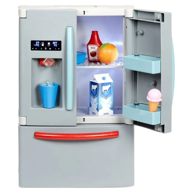 First Fridge Refrigerator, Kids Pretend Play Appliance, Kitchen, Playset Accesso