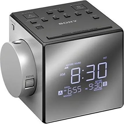 Sony Alarm Clock Radio with Time Projection