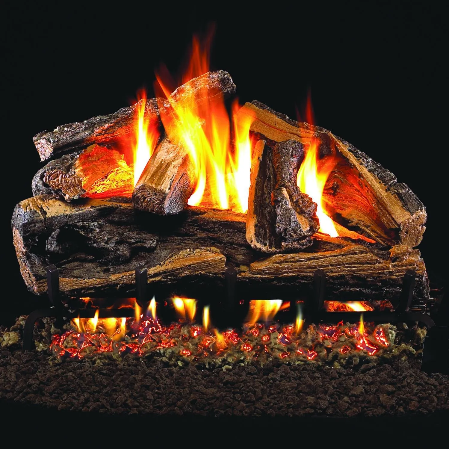 Peterson Real Fyre 30-Inch Rugged Split Oak Gas Logs (Logs Only - Burner Not Included) : BBQGuys