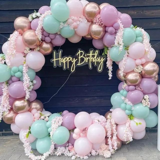 Purple Balloon Garland Arch Kit, Pink and Purple Balloon Garland Kit, 81Pcs Purple Balloons Arch Kit with Agate Balloons and Star Foil Balloon for Birthday Party Baby Shower Wedding DecorationsPurple Balloon Garland Arch Kit, Pink and Purple Balloon…