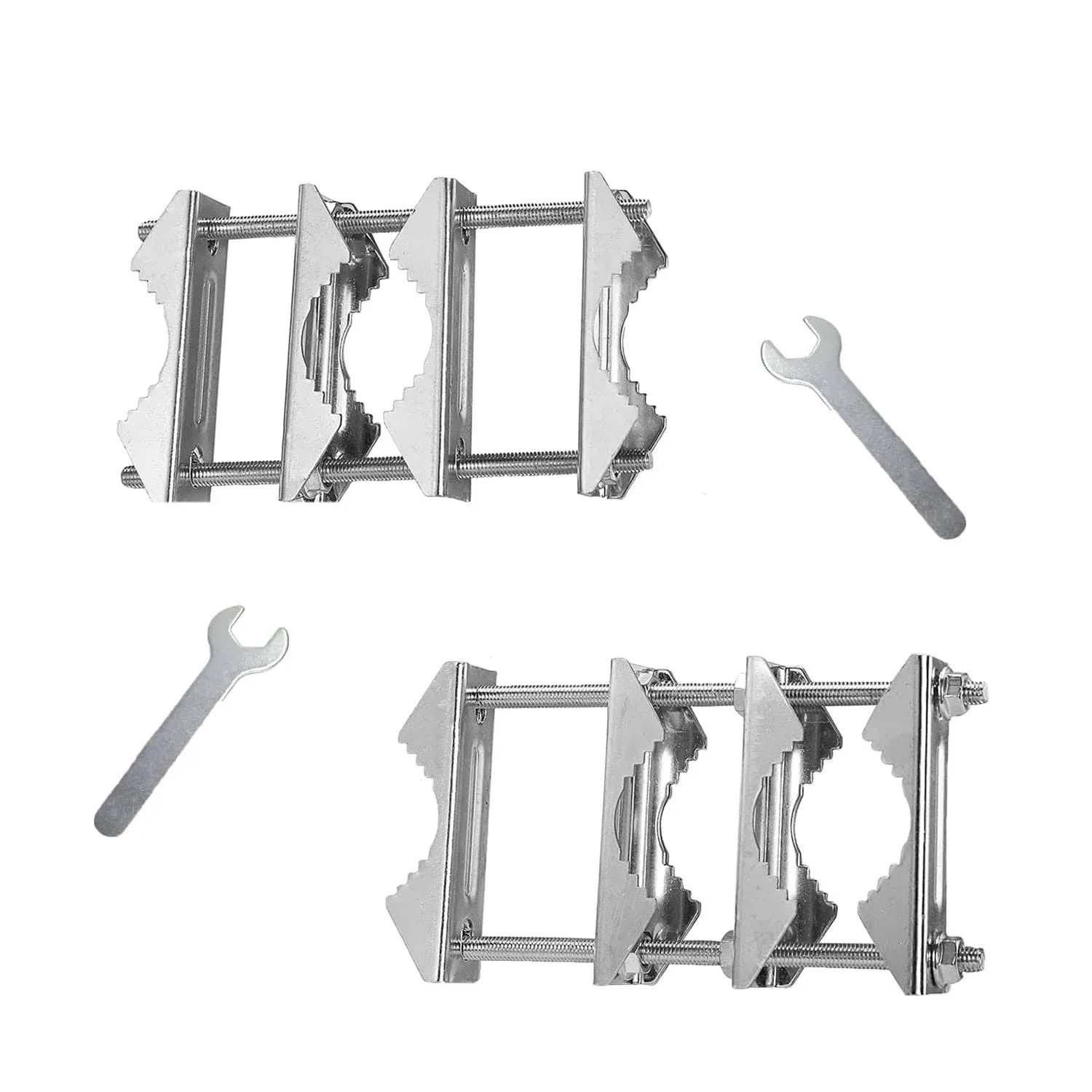 2 Pcs Double Antenna Mast Clamp