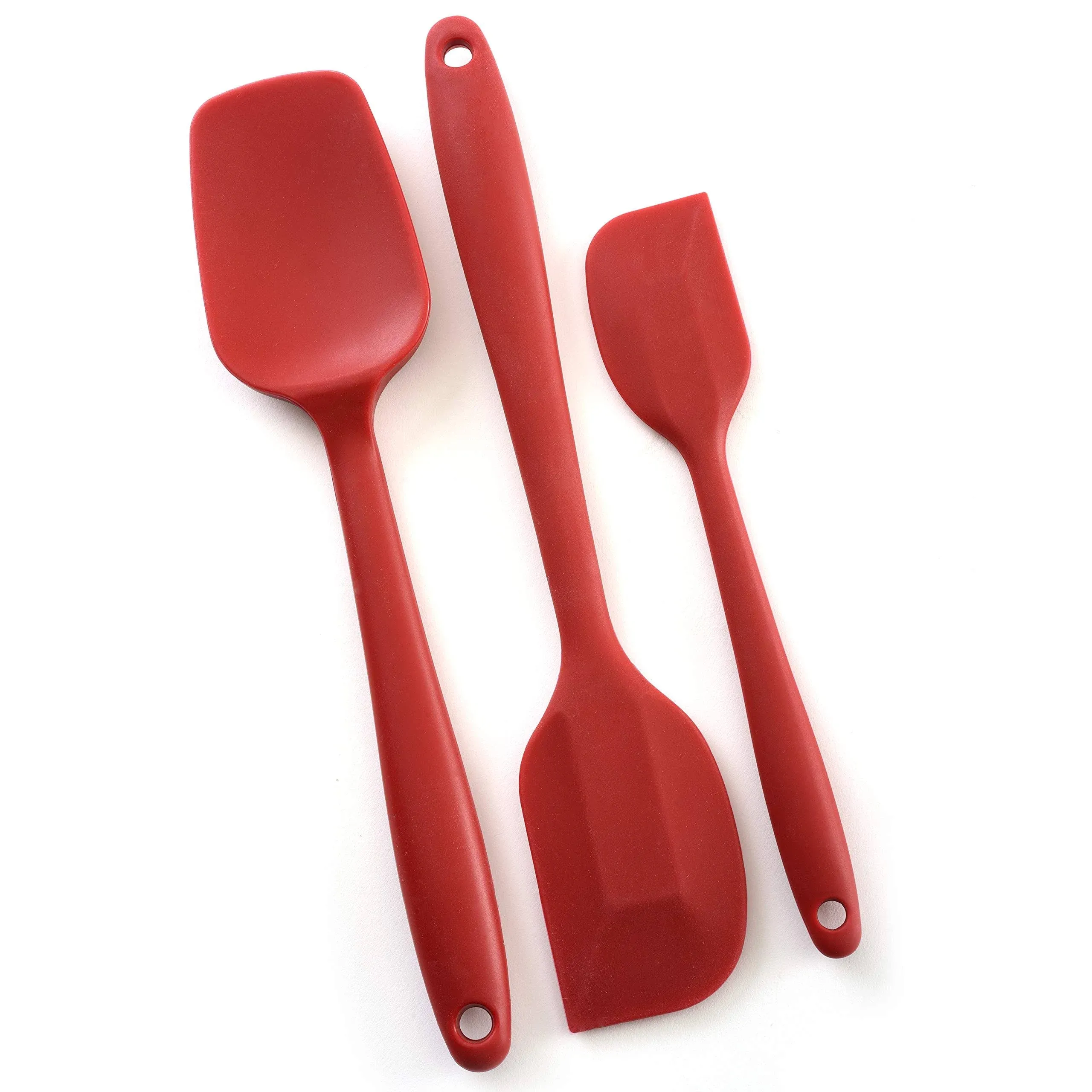 Norpro Red Silicone Spatulas - Set of 3