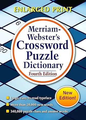 Merriam-Webster’s Crossword Puzzle Dictionary: Fourth Edition, Enlarged Print Edition