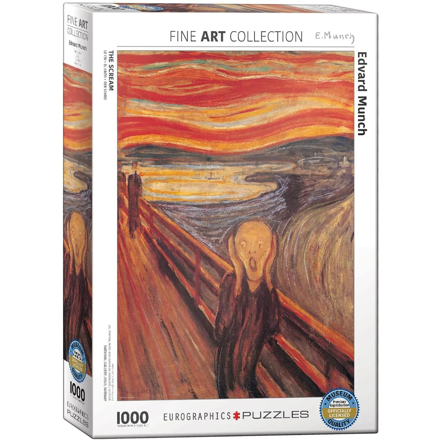 Eurographics - 1000 Piece Puzzle (THE SCREAM BY EDVARD MUNCH)