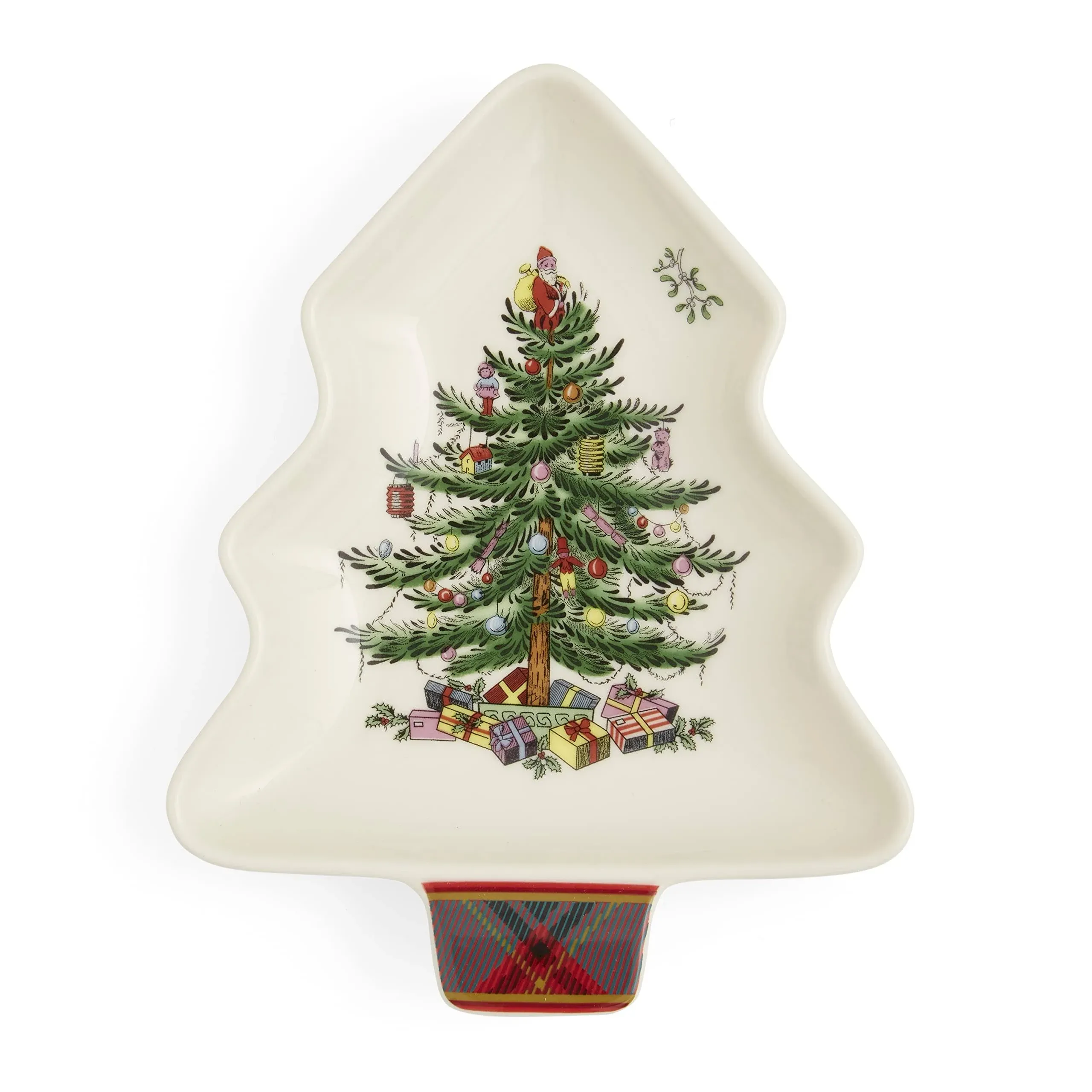 Spode Christmas Tree Tartan Spoon Rest