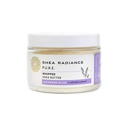 Shea Radiance Whipped Shea Butter w/ Colloidal Oatmeal Blended w/ Skin-Soothing Oatmeal & Moisturizing Rice Bran Oil Lavendar 7 oz