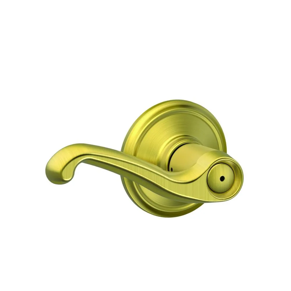 SCHLAGE Door Lockset: Privacy Lever Locksets, Brass, ADA Compliant