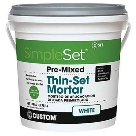 Custom Building Products SimpleSet Gallon White Pre-Mixed Thin-Set Mortar