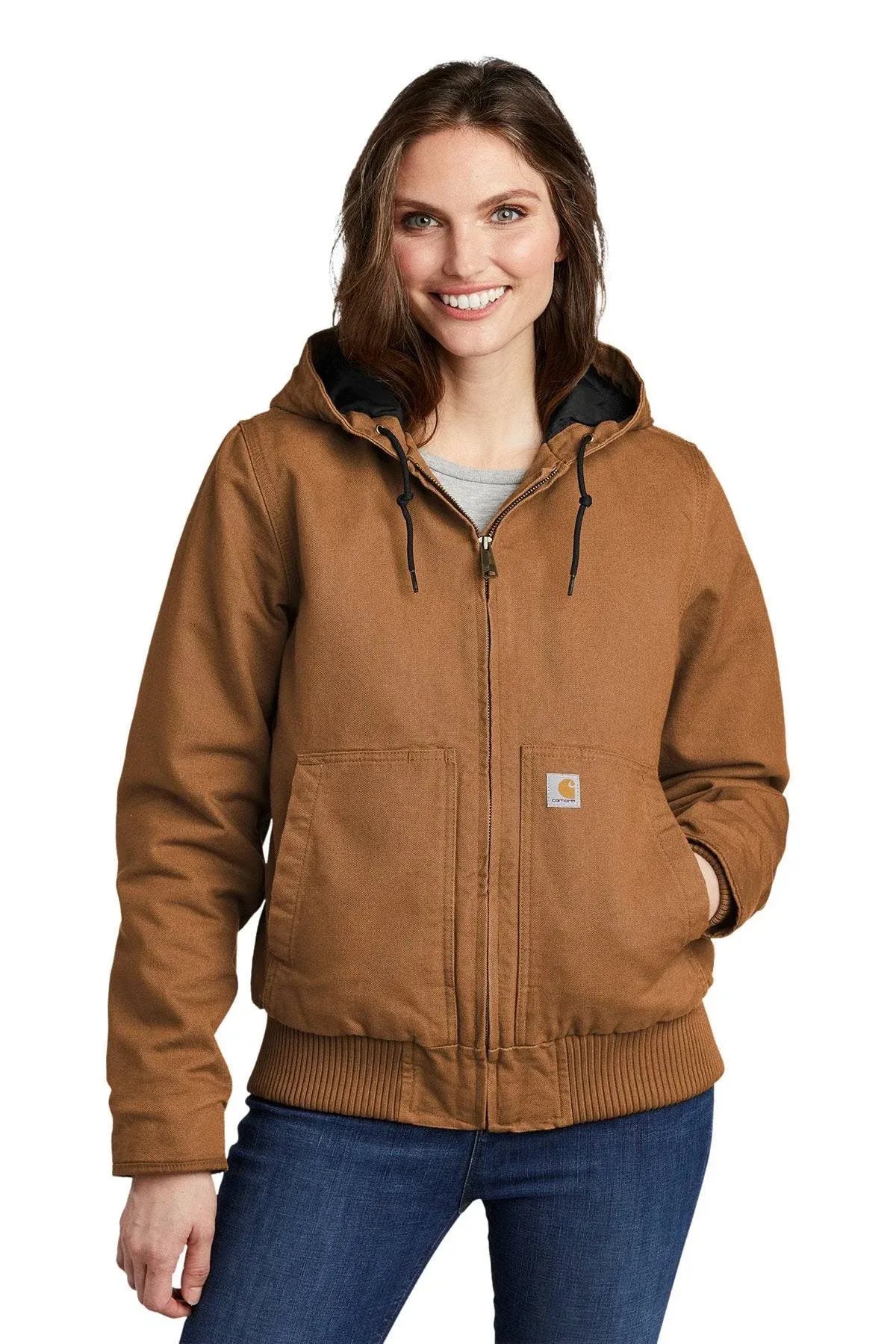 Carhartt Women's Washed Duck Active Insulated Jacket, Carhartt Brown