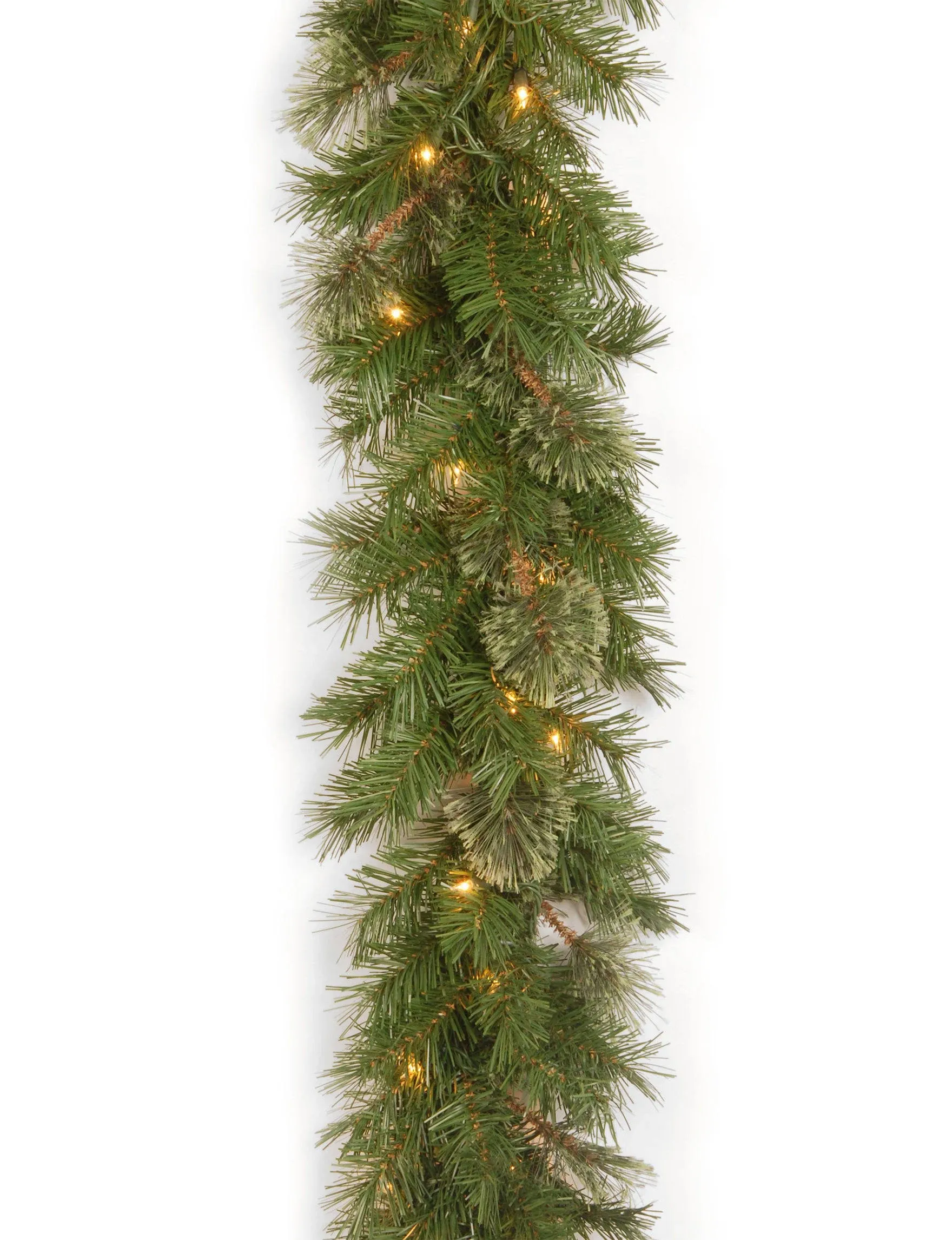 9ft. Atlanta Spruce Garland, Clear Lights