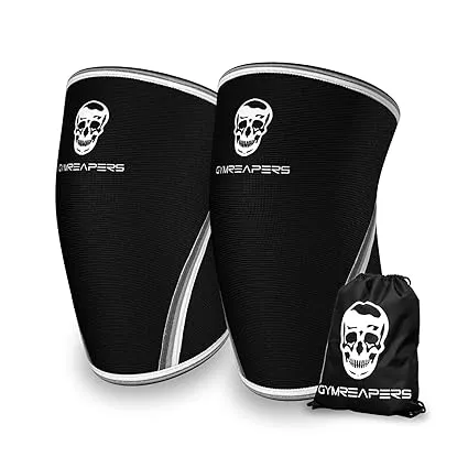 Gymreapers Rodilleras (1 par) Bolsa De gimnasio – aprobado Por IPF – Rodillera Y Soporte De compresión Para sentadillas, Fitness, Levantamiento De