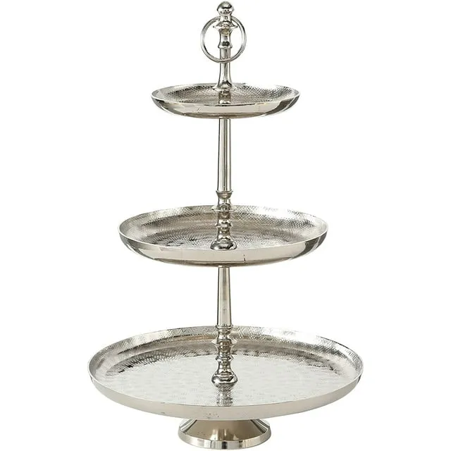 Etched Tiered Stand, 19.5" Tall - Traditional - Dessert And Cake Stands - by Whole House Worlds | Houzz