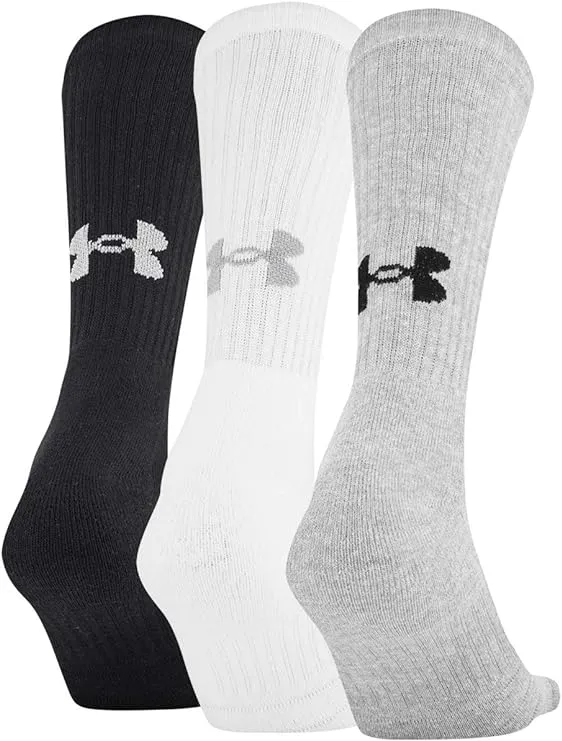 Under Armour Adult Training Cotton Crew Socks, Multipairs