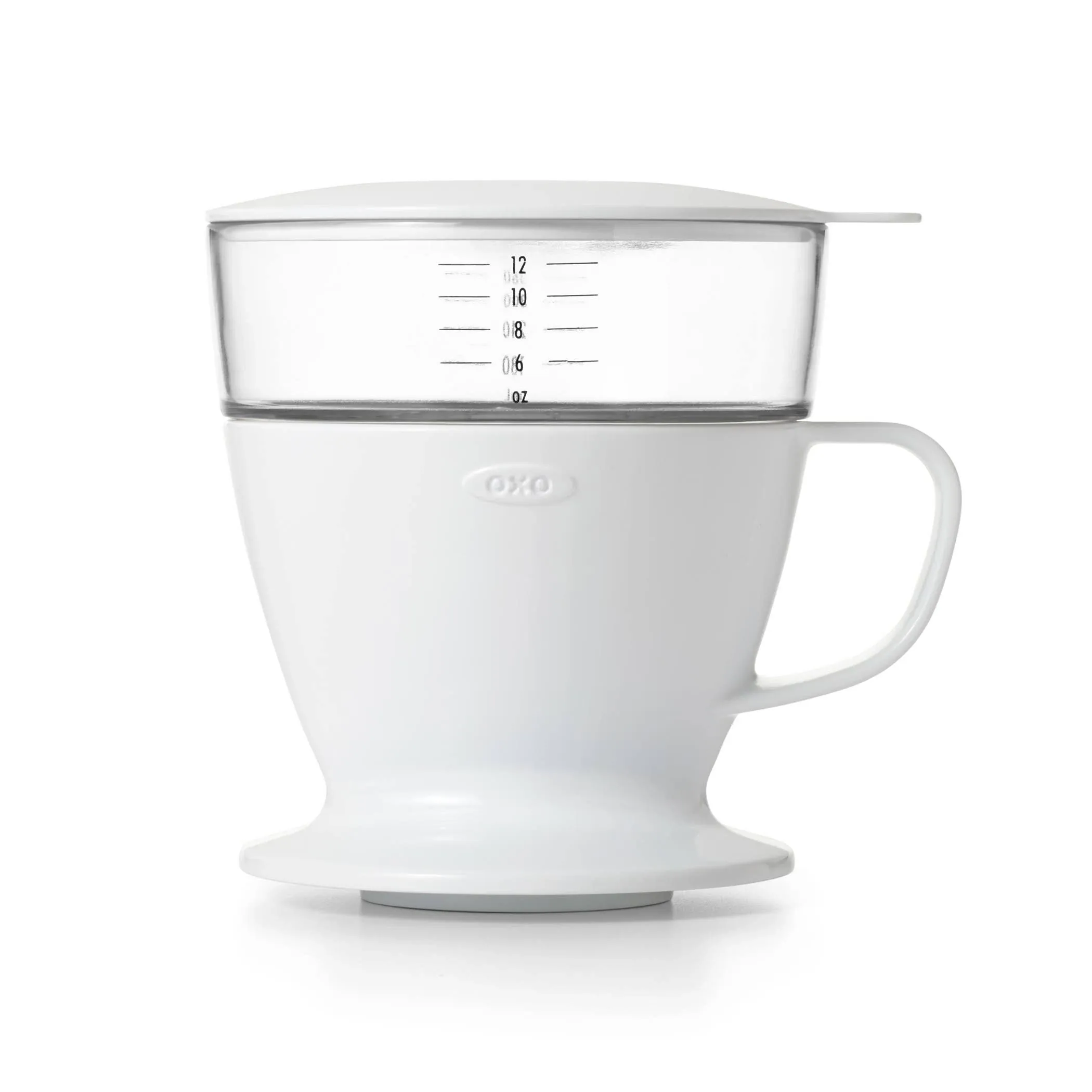 OXO 12 oz Good Grips Pour Over Coffee Maker with Water Tank, White