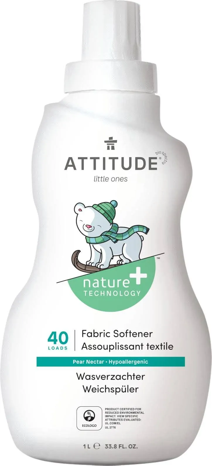 Attitude Little Ones Fabric Softener Pear Nectar 40 Loads