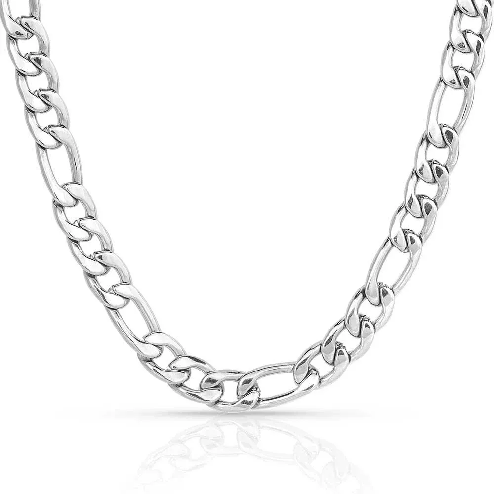 Montana Silversmiths Necklace Mens Wheat Chain Links 21" NC5617