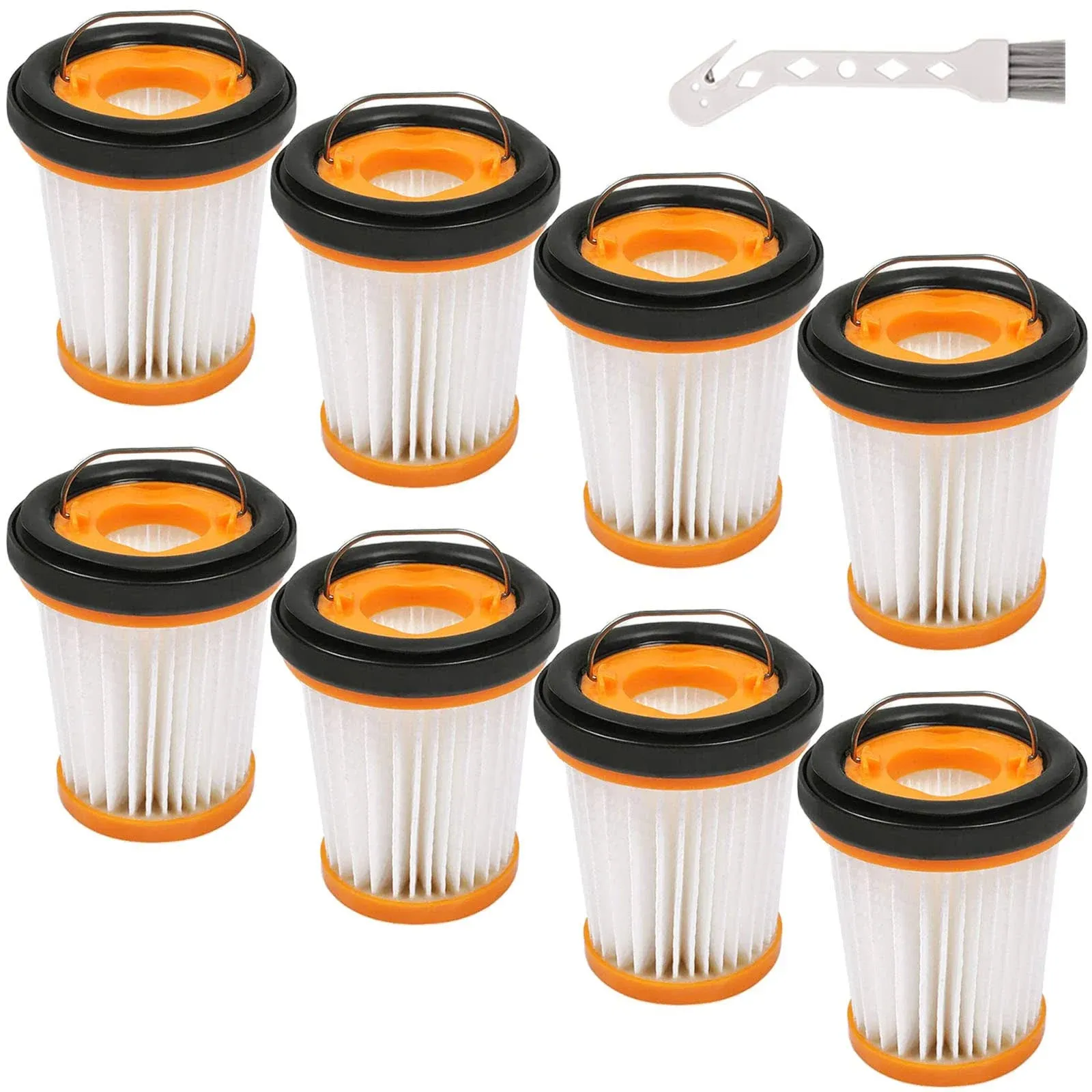 10 Pack WV201BK Vacuum Filters Replacement for Shark Wandvac ION W1 S87 Cordless Handheld Vacuum WV200, WV201, WV205, WV220 Handheld Vacuum, 10 Pack Vacuum Filters, Compare to Part # XHFWV200